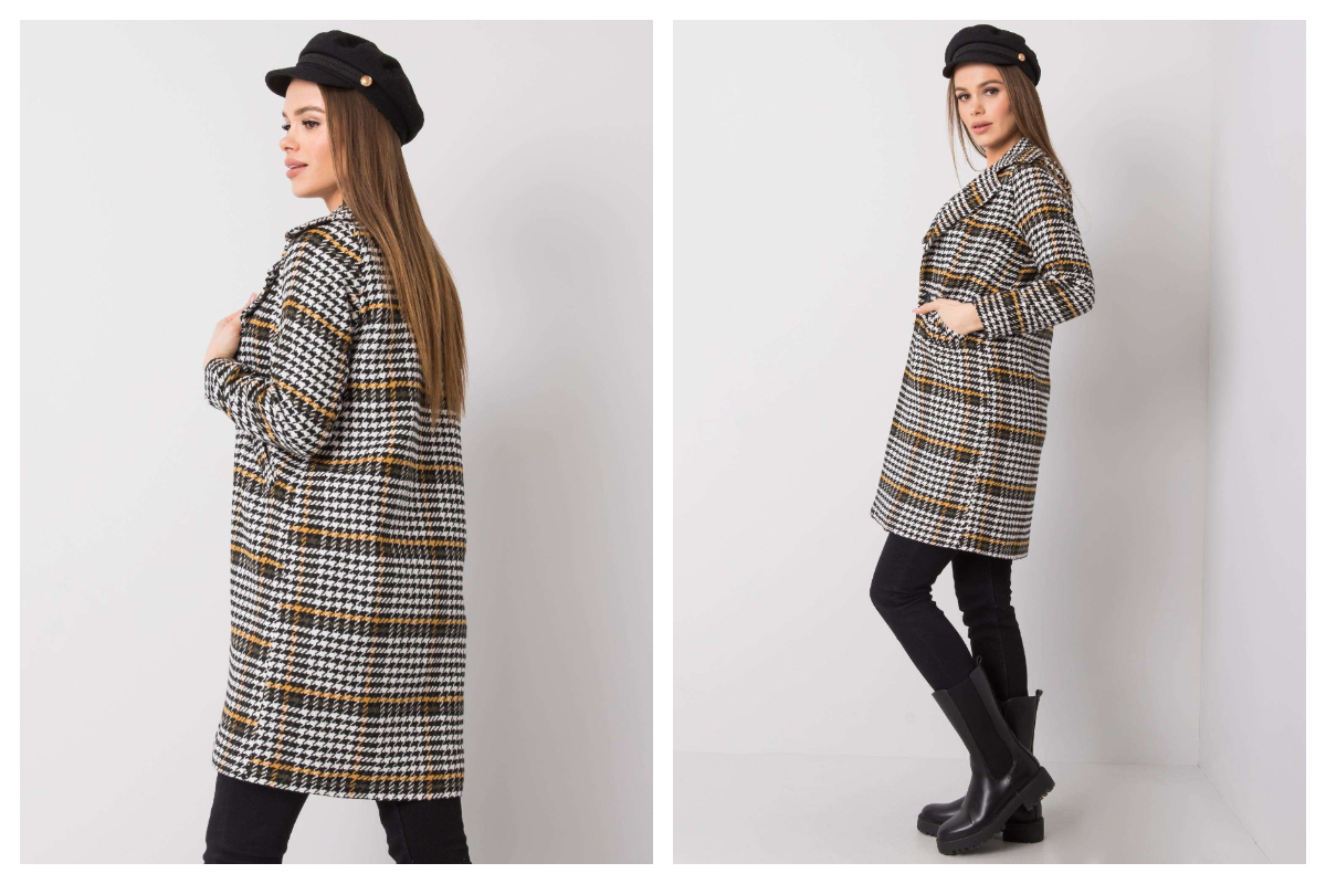 Модне пальто у візерунок стане зіркою усього образу - магазин ebutik.com.ua 
